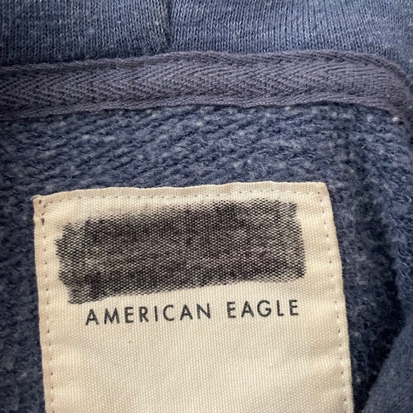 American Eagle Cropped Blue Hoodie - Picture 4 of 4